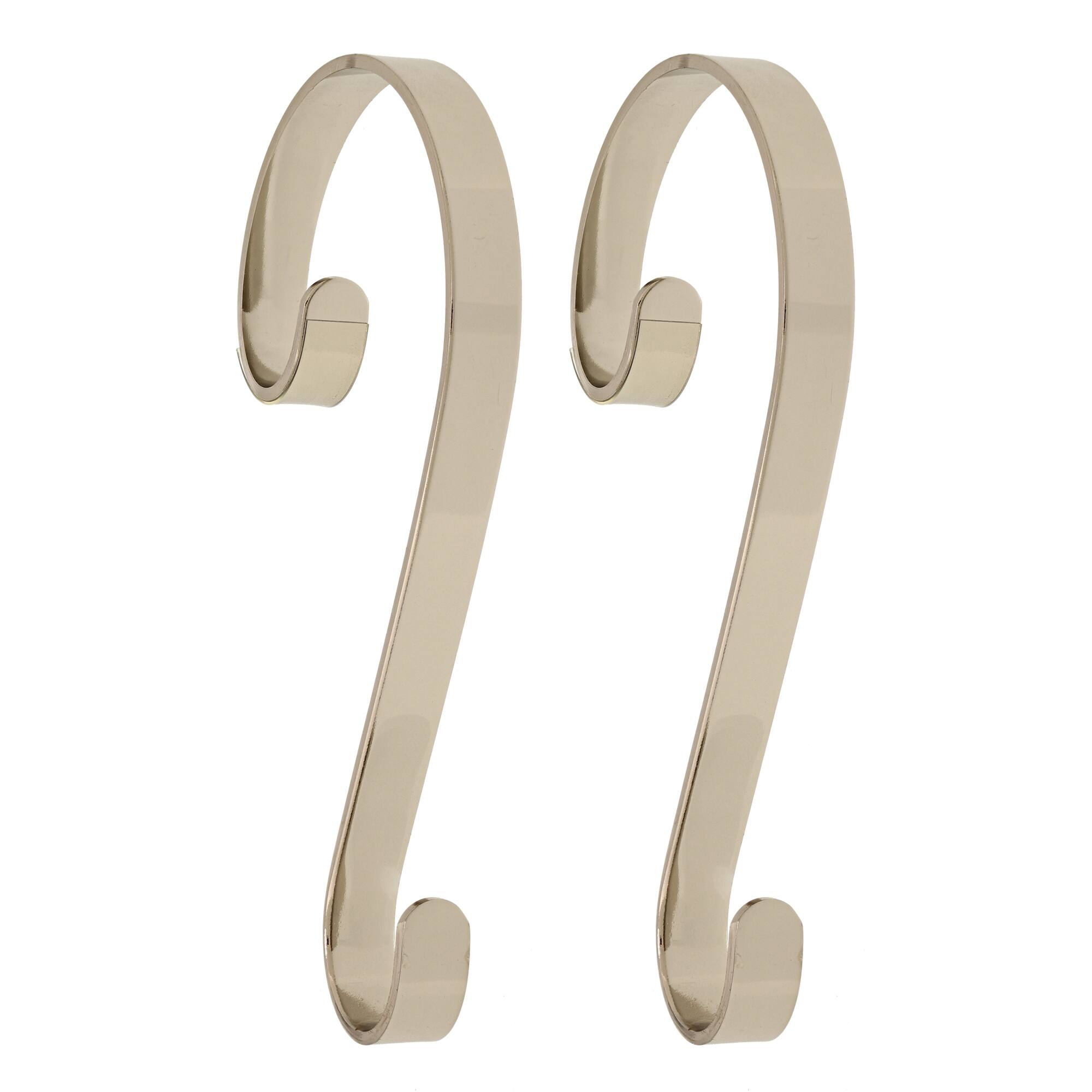 Haute Decor Stocking Scroll® Silver Stocking Holders